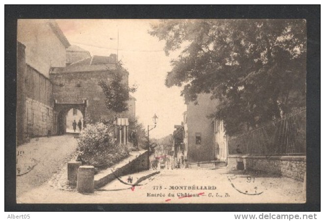 25 - Montbéliard - Inconnu Au Dépot - Le Destinataire N'a Pu être Atteint...Inconnu 42 SHR - Guerre De 1914-18