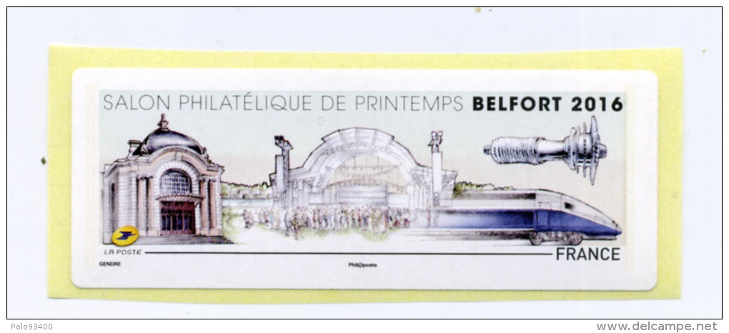 2016 LISA 2 /SALON PHILATÉLIQUE DE PRINTEMPS A BELFORT - 2010-... Vignettes Illustrées