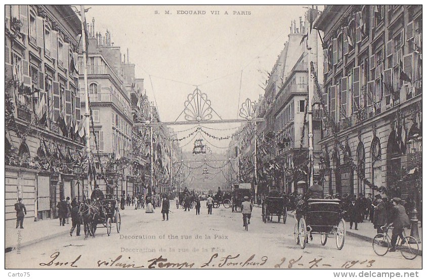 Evènements - Réception King Edward VII Paris  - Précurseur - Immeubles Rue De La Paix - Recepciones