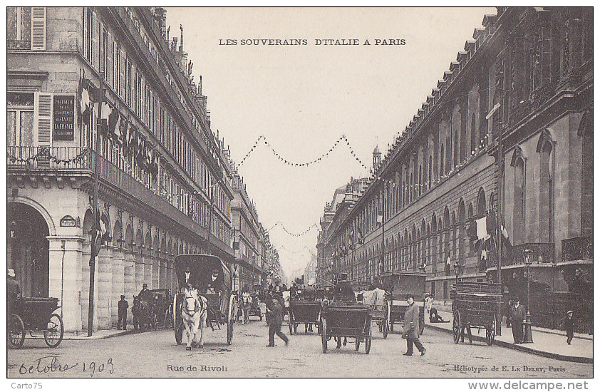 Evènements - Réception Souverains Italie Paris  - Rue De Rivoli - Immeuble Propriété Cie Assurances Sur La Vie La France - Receptions