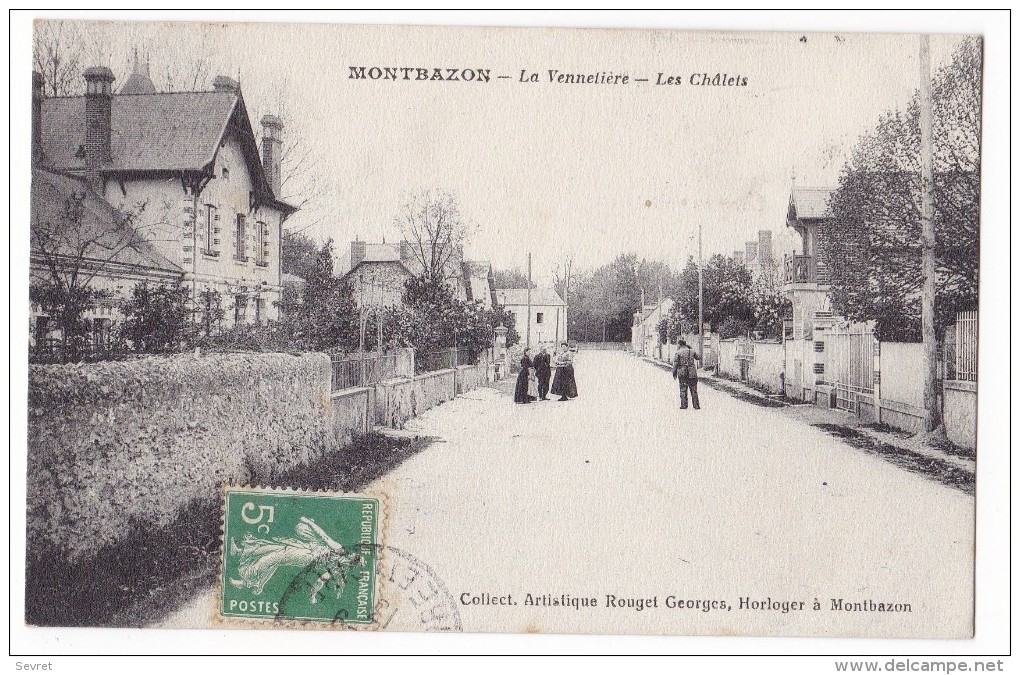 MONTBAZON. - La Vennetière - Les Chalets. Cliché RARE - Montbazon