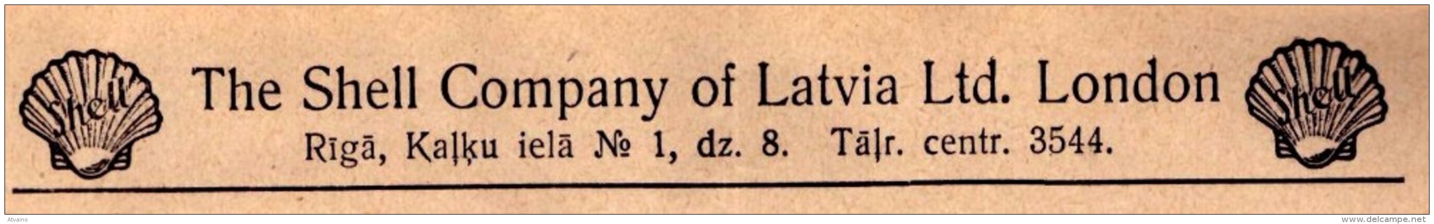 SHELL Company Of Latvia Ltd London-Cashier's Check-1934 - Historische Dokumente