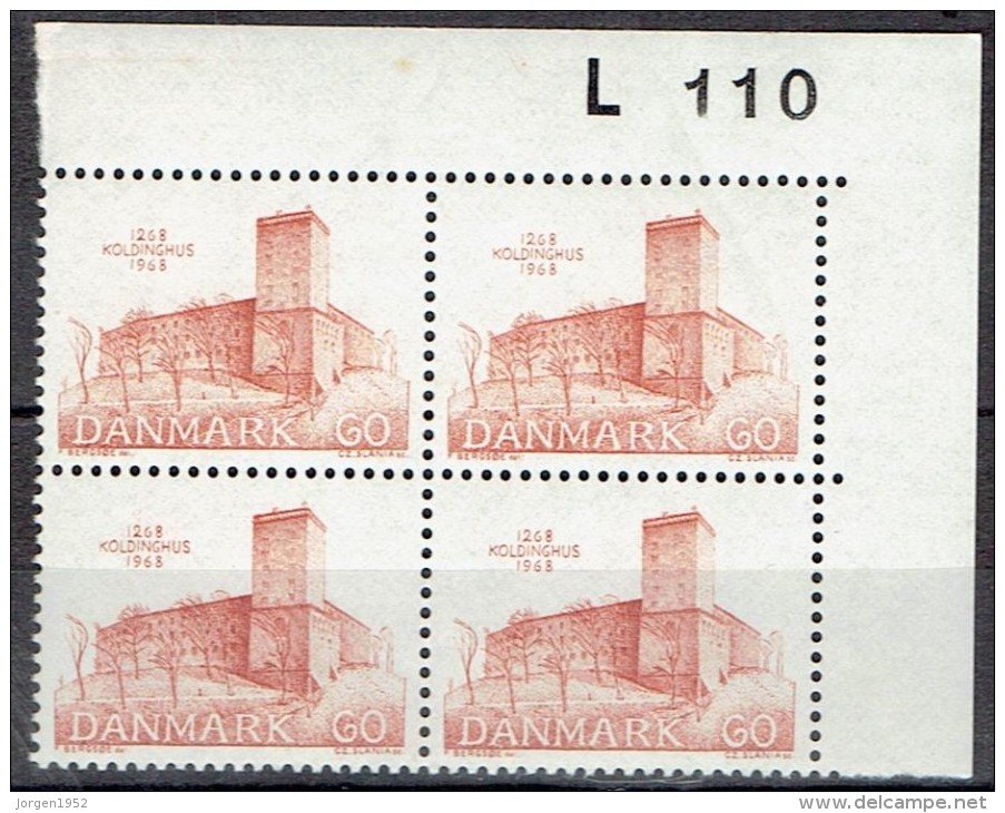 DENMARK  # FROM 1968  BLOCK  OF 4 :  L 110** - Ungebraucht