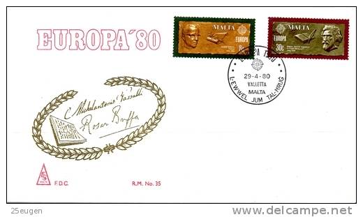 MALTA 1980 EUROPA CEPT FDC  /zx/ - 1980