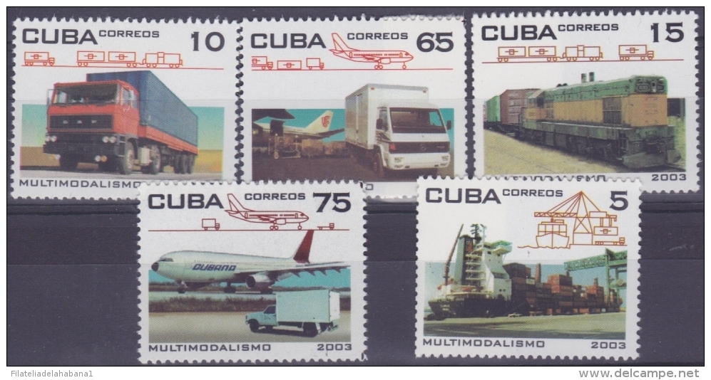 2003.119 CUBA MNH 2003. MULTIMODELISMO. AVION RAILDOAD FERROCARRIL - Ongebruikt