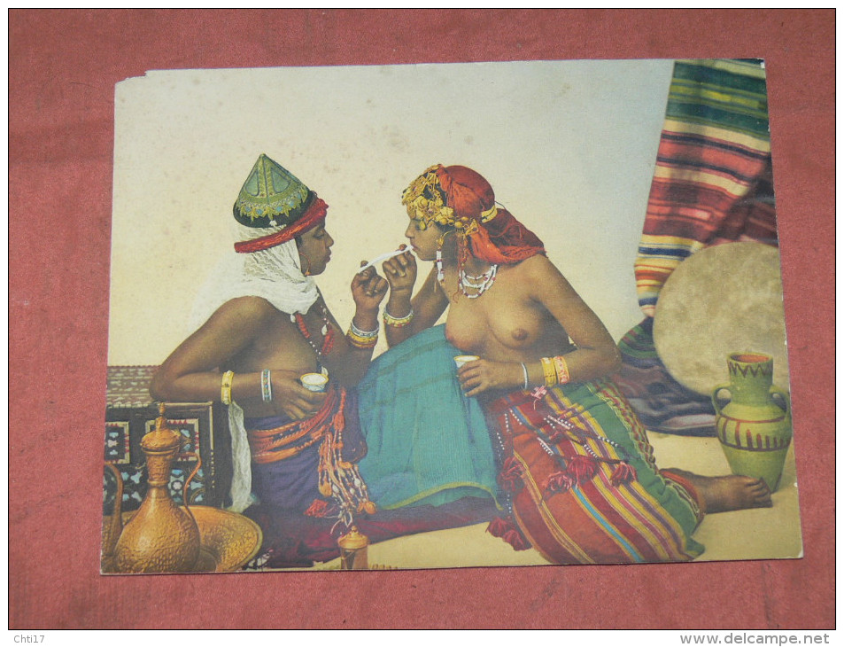 NICE ADIA / PHOTOCHROME 1900 / NUDITE MAURESQUE / ORIENTALISME  NUDE  /  FORMAT 22X17 CM - Afrique