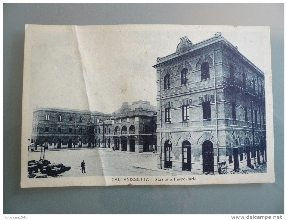 Caltanissetta - Stazione Ferroviaria - Viaggiata 1930 - Trento