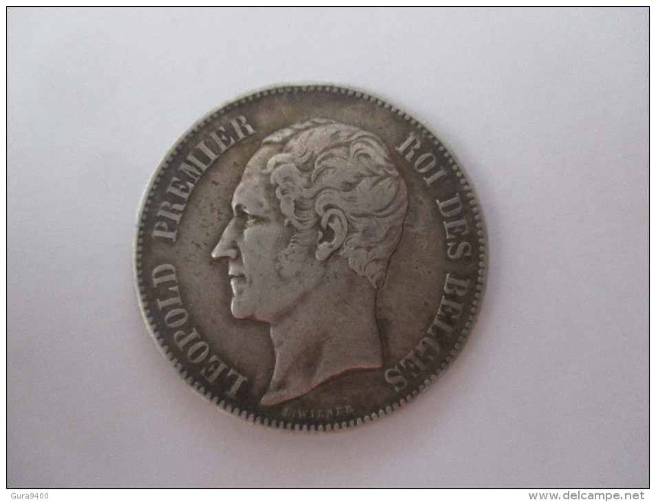 5 Francs, 1851 Belgie Met Punt !! Donkere Patina - 5 Francs