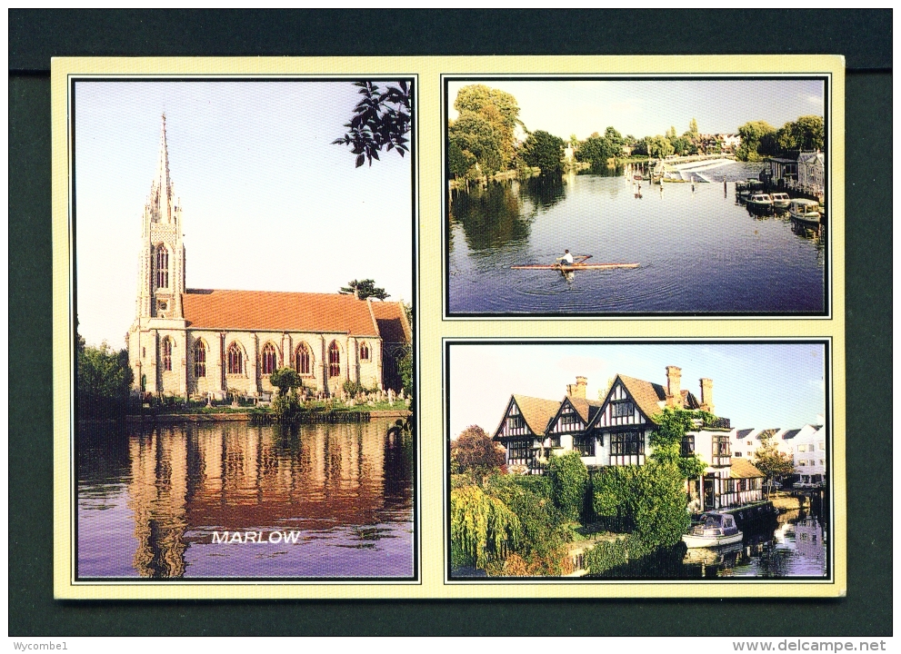 ENGLAND  -  Marlow  Multi View  Used Postcard As Scans - Buckinghamshire