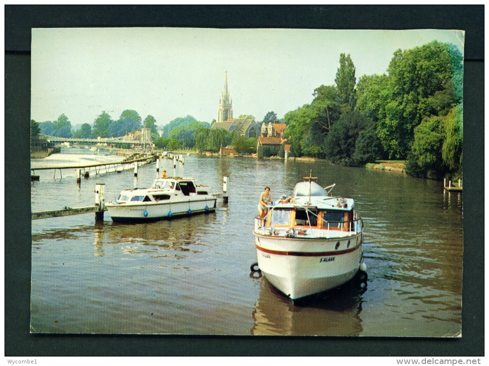 ENGLAND  -  Marlow  Bridge And Church  Used Postcard As Scans - Buckinghamshire