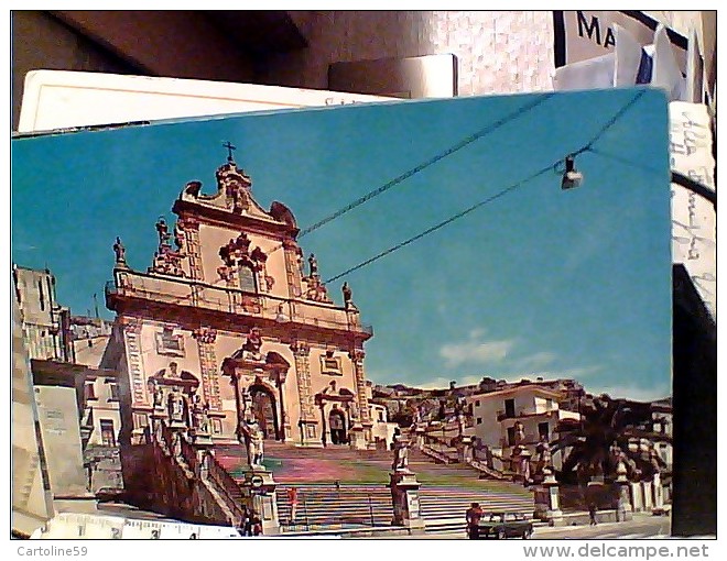 MODICA CHIESA S SAN PIETRO AUTO CAR FIAT 850 VB1975 FK882 - Modica