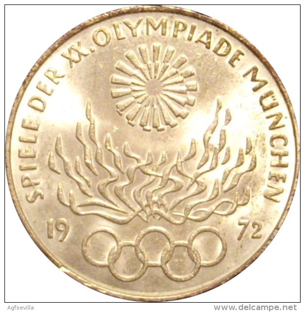 ALEMANIA. 10 MARCOS JUEGOS OLÍMPICOS DE MUNICH. 1.972. PLATA. GERMANY. DEUTSCHLAND - Otros & Sin Clasificación