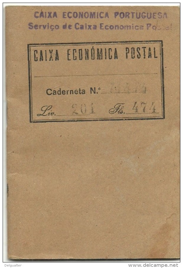 Portugal - Caderneta Dos Correios - Caixa Económica Postal - 1936/1937 - Documenti Storici