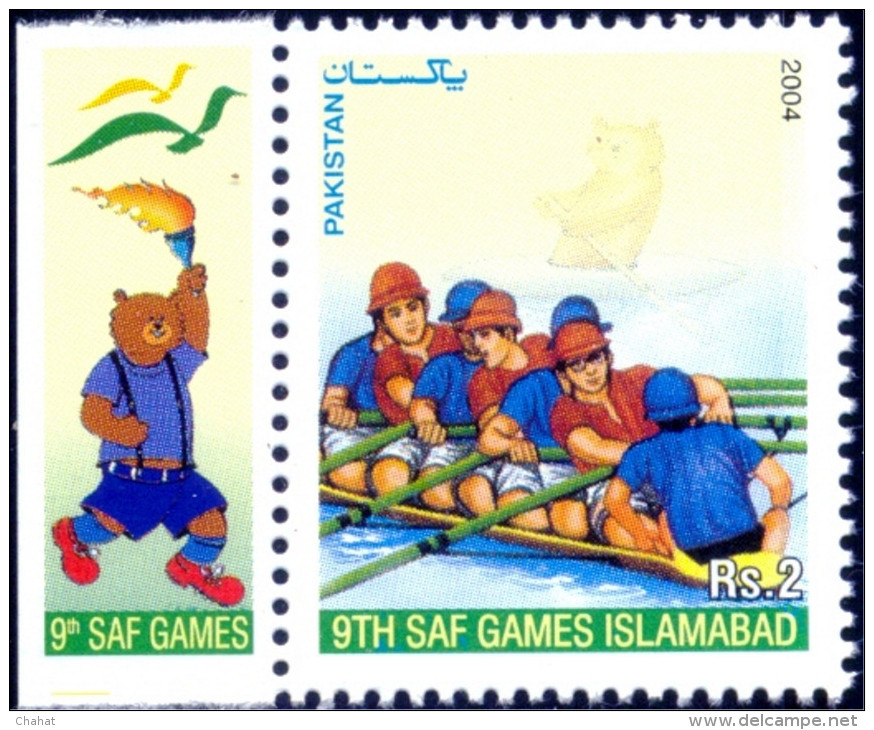 SPORTS-RAFTING-9th SAF GAMES-PAKISTAN-2004-MNH-B9-564 - Rafting