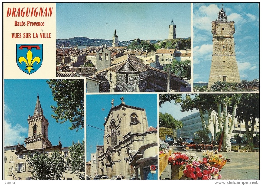 .CPM. DRAGUIGNAN - HAUTE-PROVENCE - (multi)VUES SUR LA VILLE .. LA VIEILLE VILLE ET SES MONUMENTS - Draguignan