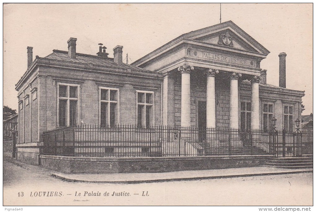 Cp , 27 , LOUVIERS , Le Palais De Justice - Louviers