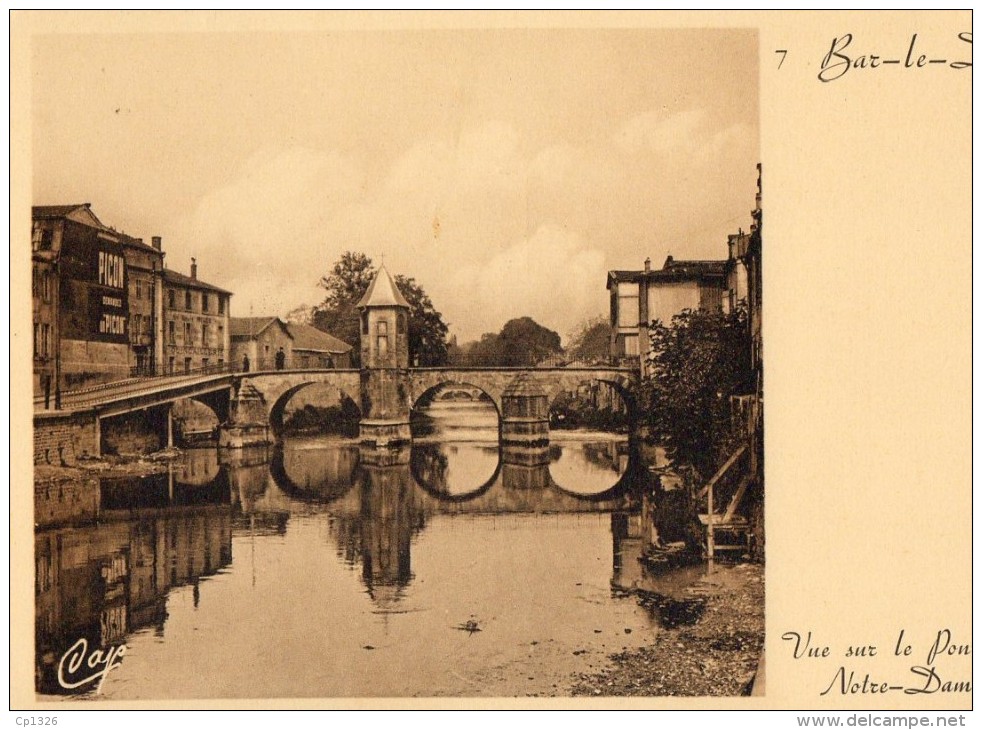 64Mé   55 Bar Le Duc Vue Sur Le Pont Notre Dame  (série Pas Courante) - Bar Le Duc