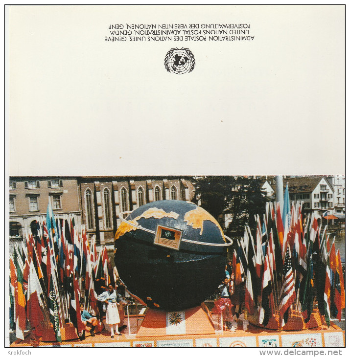 Carte De Voeux ONU Genève 1987 UNO - 2 Scans - Lettres & Documents