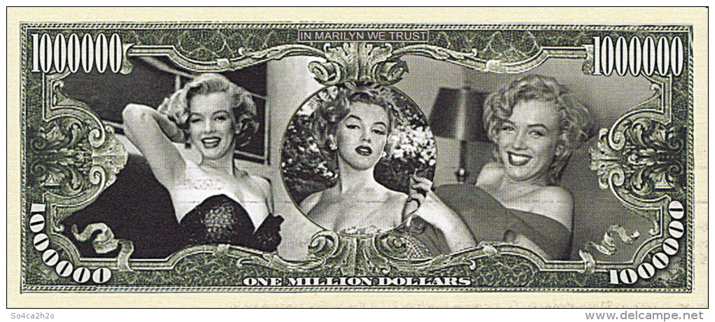 1 000 000 $  Marilyn MONROE  UNC - Fictifs & Spécimens