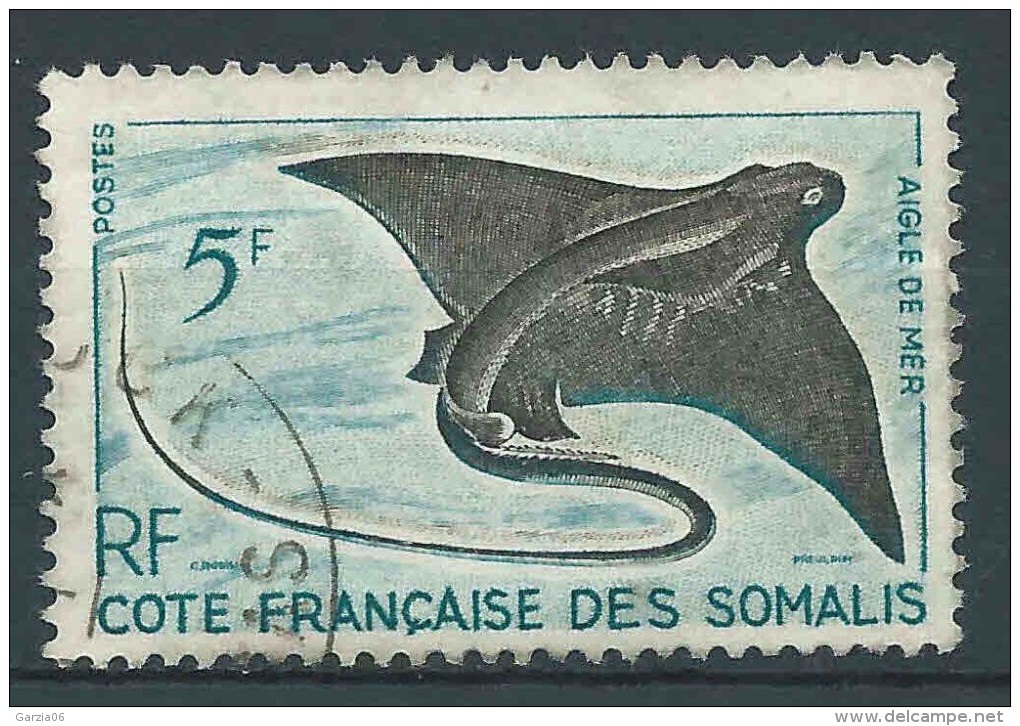 Cote Française Des Somalis  - 1958 -  Aigle De Mer  - N°296   - Oblit - Used - Oblitérés