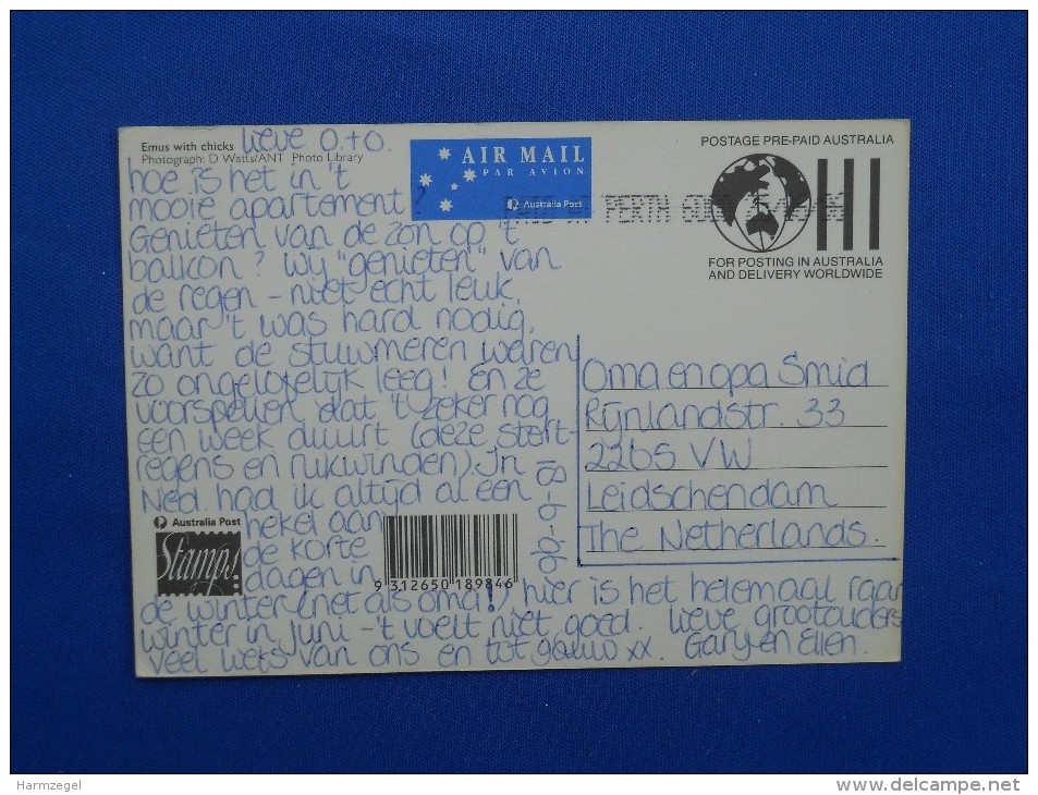 Postal Stationery, Emoe, Emu - Struzzi