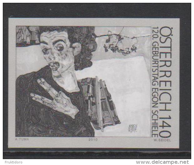 Austria Black Print - Schwarzdruck Mi 2874 120th Birthday Of Egon Schiele - 2010 - Unused Stamps