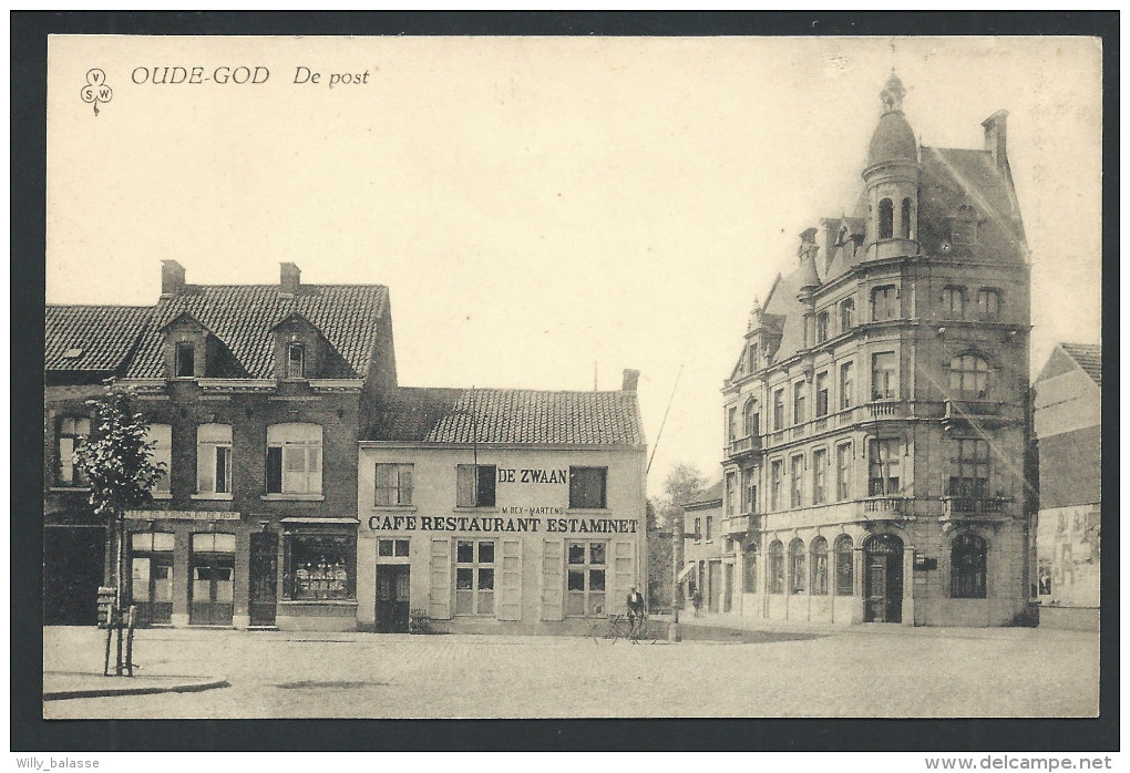 CPA - OUDE GOD  - De Post - Café Restaurant Estaminet  // - Mortsel