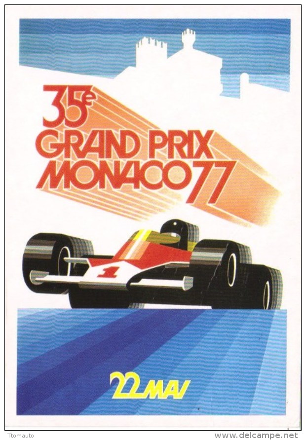 Grand Prix De Monaco 1977     -  CPM - Grand Prix / F1