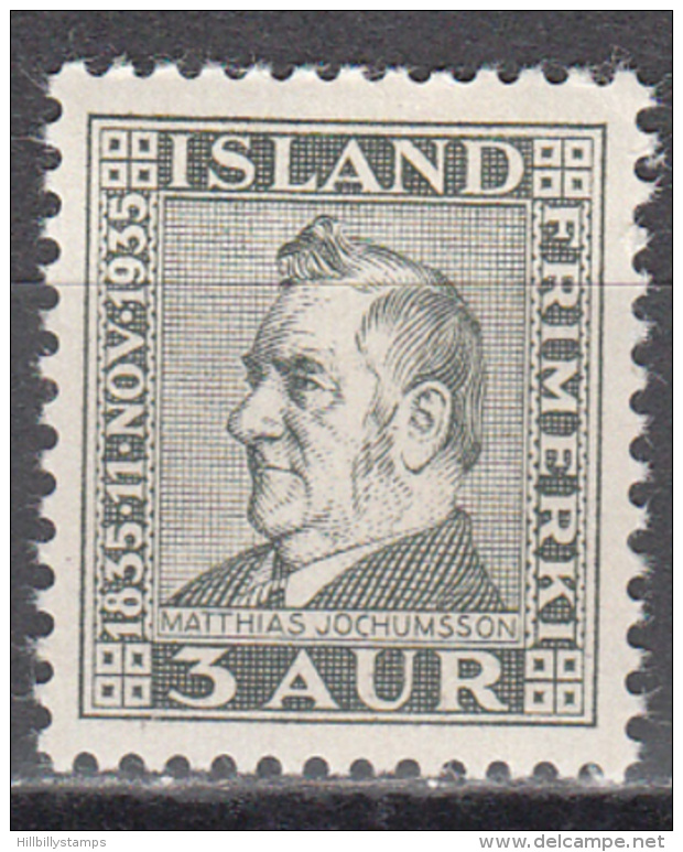 Iceland     Scott No.  195     Mnh      Year  1935 - Neufs