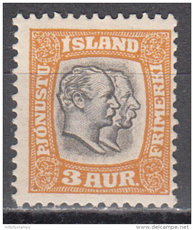 Iceland     Scott No.  031    Unused Hinged    Year  1907 - Neufs