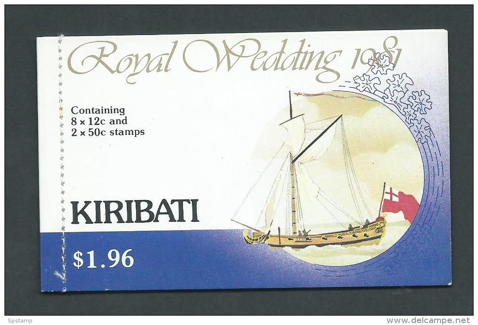 Kiribati 1981 Charles & Di Royal Wedding Complete Booklet Fine MNH - Kiribati (1979-...)