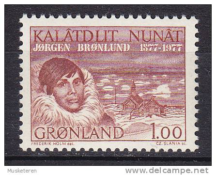 Greenland 1977 Mi. 104   1.00 Kr Jørgen Brøndlund Dolmetscher (Cz. Slania) MNH** - Ungebraucht