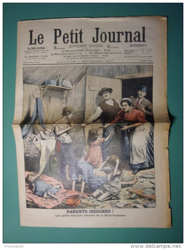 Le Petit Parisien , Supplément Littéraire . Parents Indignes ! - Le Petit Parisien