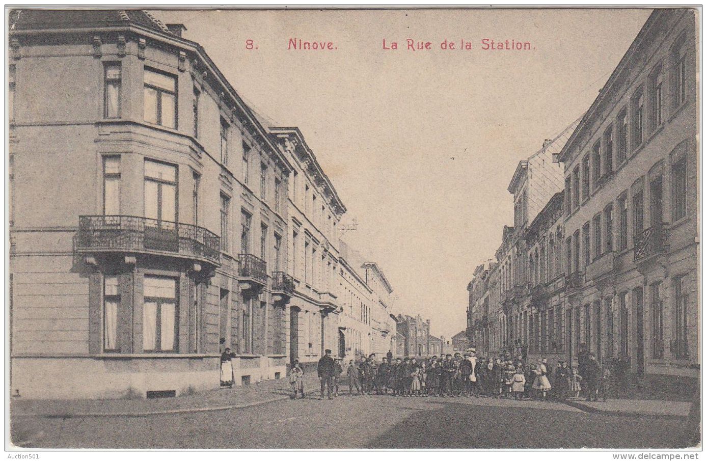 26708g  RUE DE LA STATION - Ninove - 1909 - Ninove