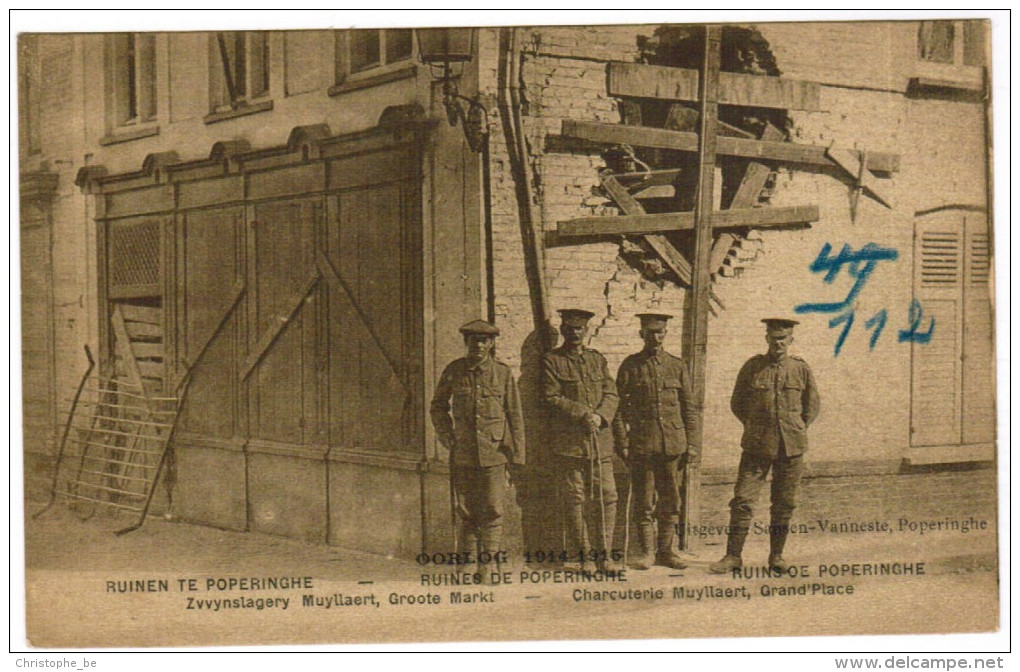 Poperinge, Ruinen Te Poperinghe, Zwynslagery Muyllaert, Groote Markt (pk27830) - Poperinge