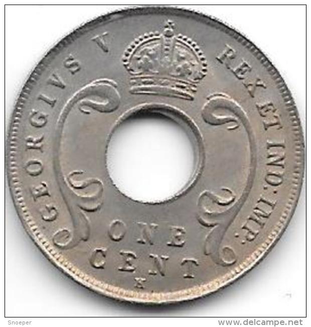 East Africa Uganda 1 Cent 1917 H  Km 7  Xf++ !!!!  Catalog Val 20$ - Afrique Orientale & Protectorat D'Ouganda