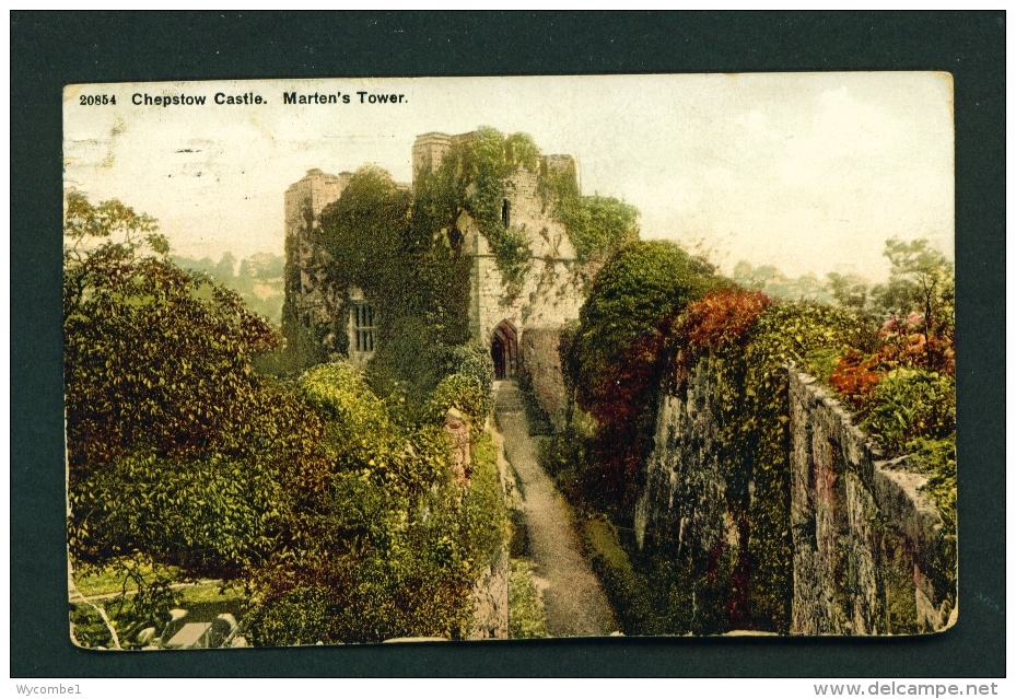 ENGLAND  -  Chepstow Castle  Marten's Tower  Used Vintage Postcard As Scans - Monmouthshire