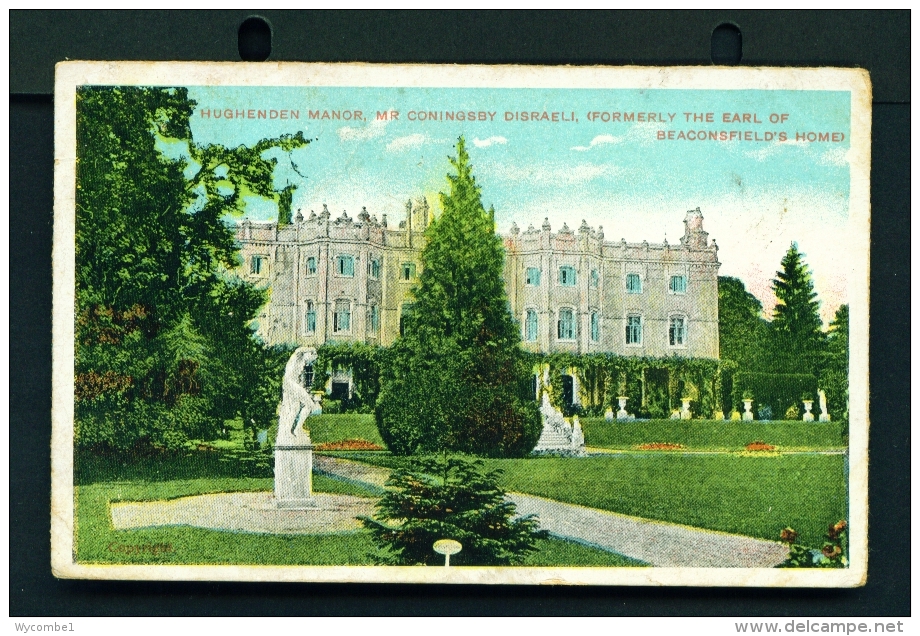 ENGLAND  -  Hughenden Manor  Used Vintage Postcard As Scans - Buckinghamshire