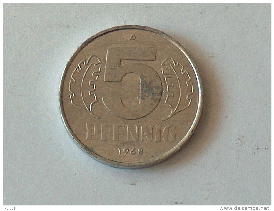 Allemagne 5 REICHS Pfennig 1968 A 1968A - 5 Pfennig