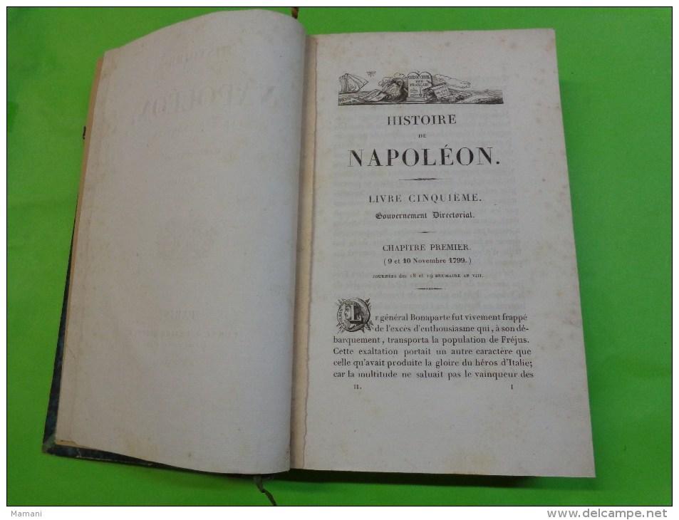 NORVINS - HISTOIRE DE NAPOLEON. Huitième édition / TOMEII - 1801-1900