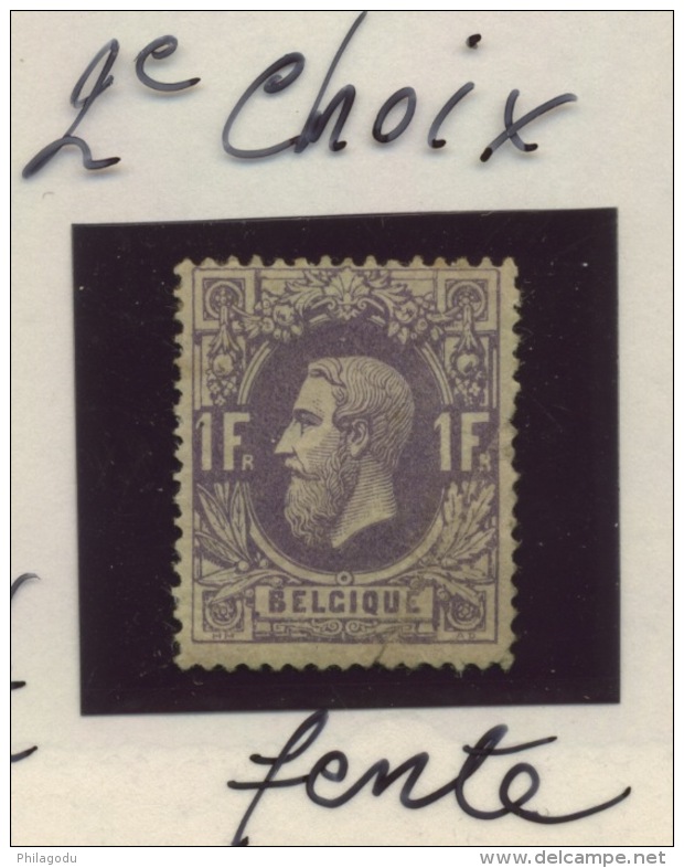 36a *  Abimé Cote 600 Euros - 1869-1883 Leopoldo II