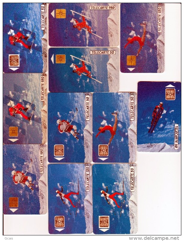 11 Télécartes Des Jeux Olympiques D'hiver 1992 - Jeux Olympiques