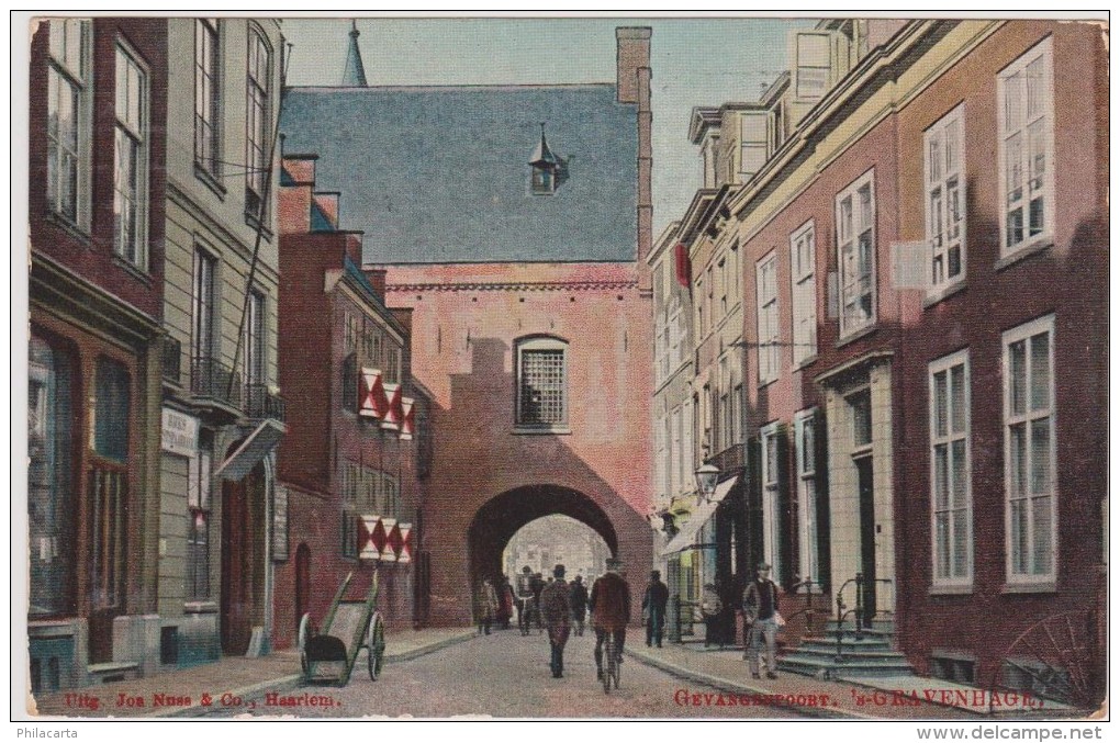 's-Gravenhage - Gevangenpoort Met Volk - 1907 - Den Haag ('s-Gravenhage)