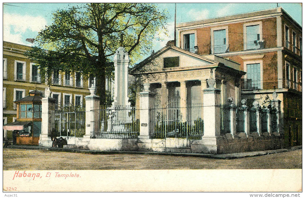 Cuba - Habana - El Templete - 2 Scans - état - Autres & Non Classés