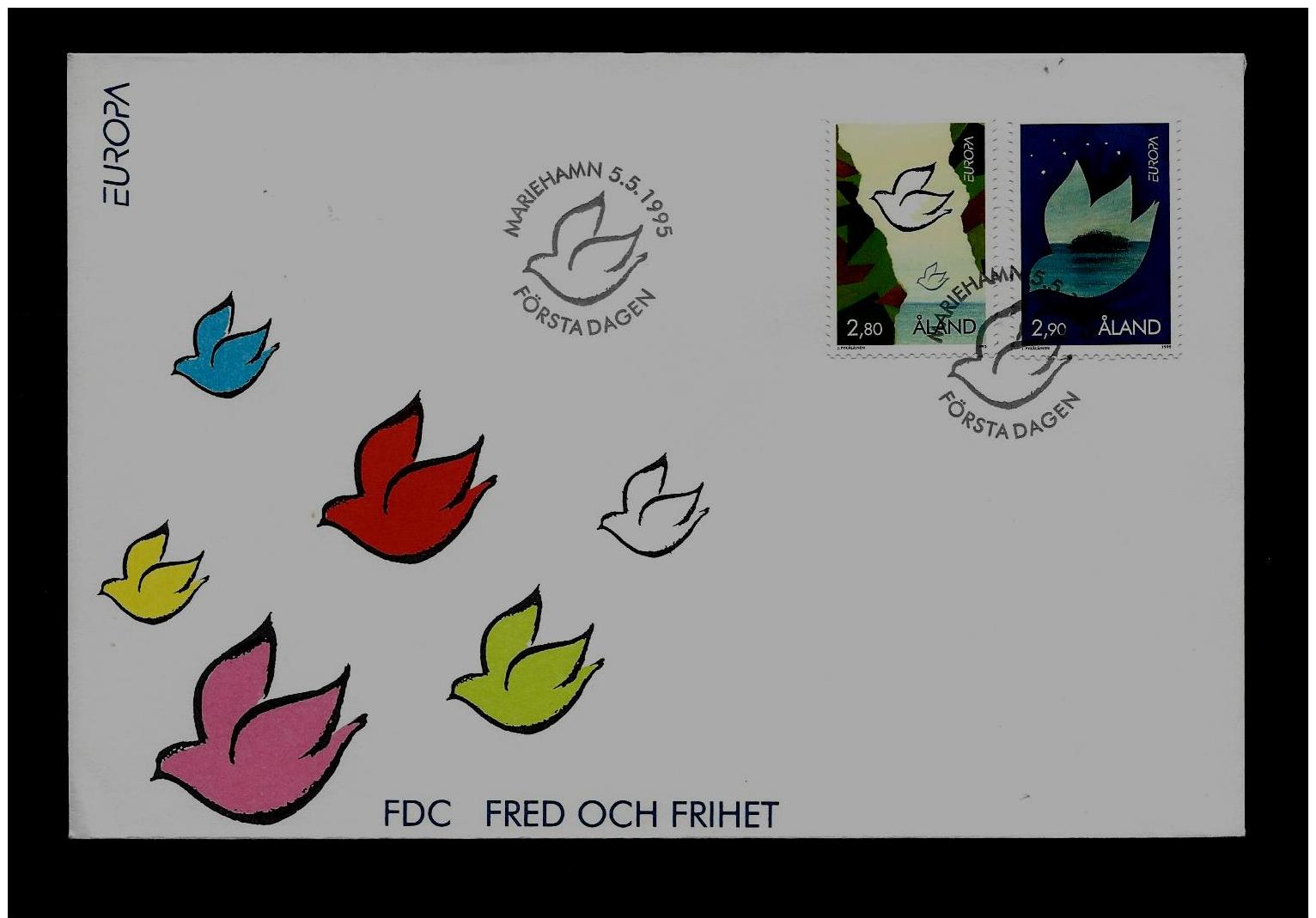 FDC -  EUROPA CEPT  - 1994 -  ALAND - 1995