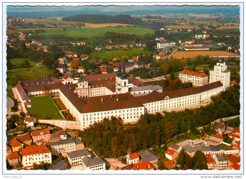 1) AK 4550 Kremsmünster Benediktinerstift Im Kremstal Luftbild Österreich Kloster  Luftaufnahme Luftfoto Aerial View - Kremsmünster