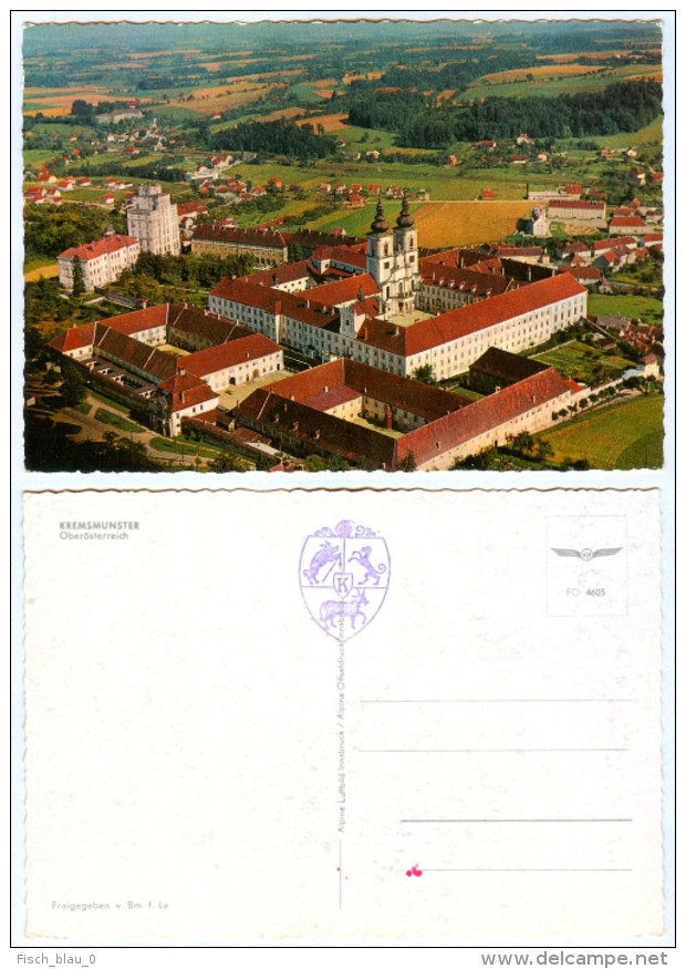 2) AK 4550 Kremsmünster Benediktinerstift Im Kremstal Luftbild Österreich Kloster  Luftaufnahme Luftfoto Aerial View - Kremsmünster