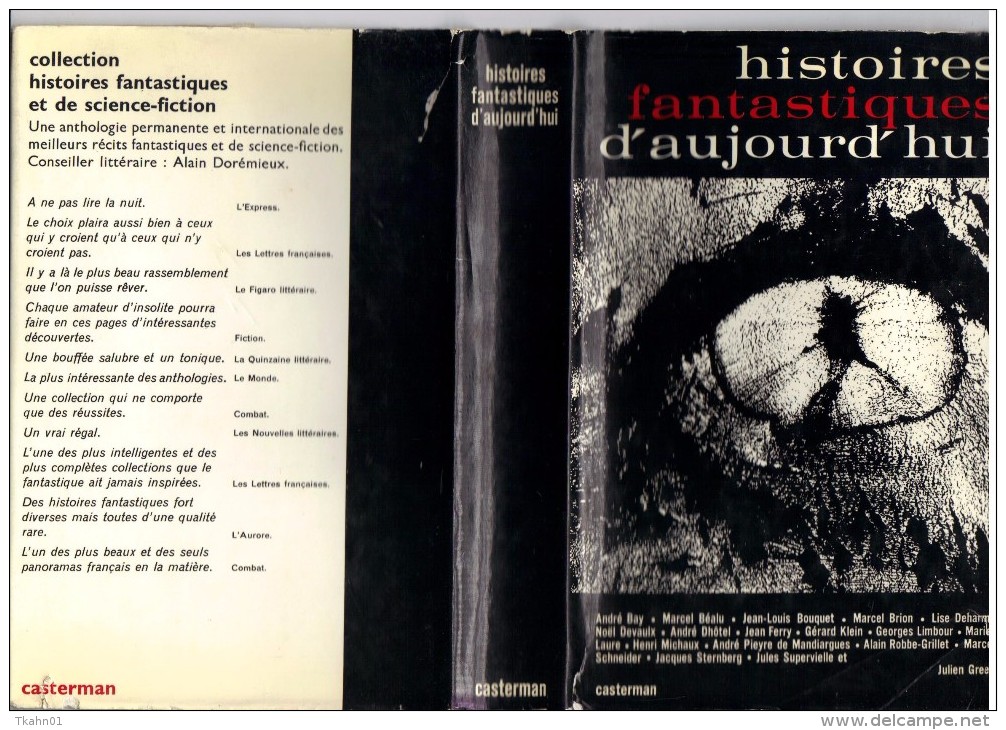 CASTERMAN  ANTHOLOGIE  " HISTOIRES FANTASTIQUES D'AUJOURD'HUI  "  326  PAGES  DE 1971 - Casterman