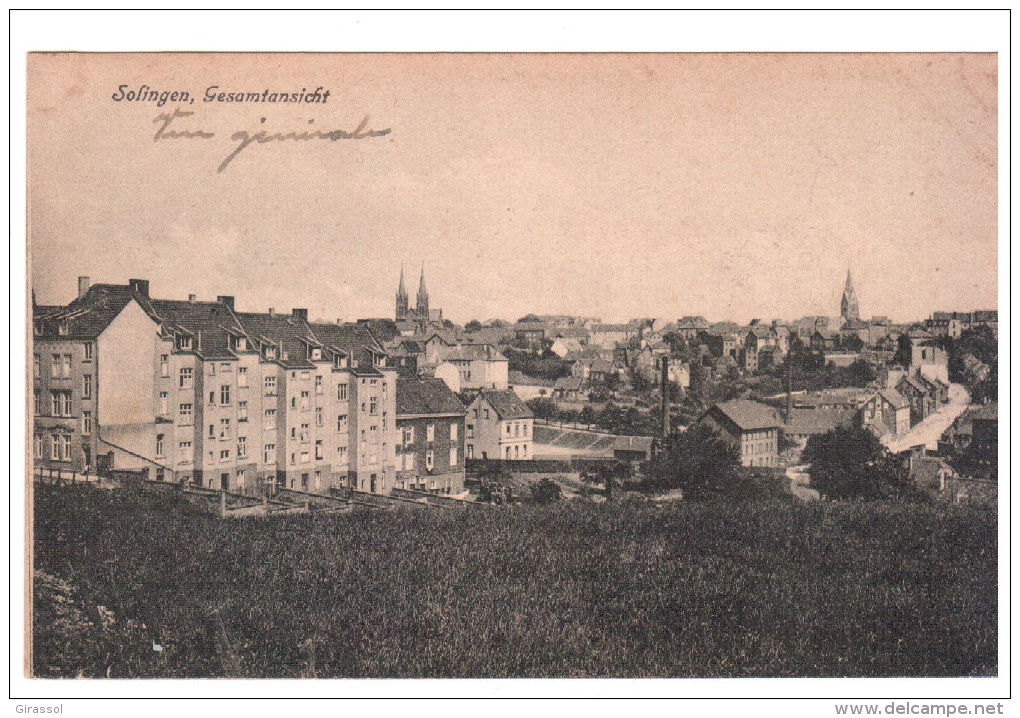 CPA SOLINGEN GESAMTANSICHT 1921 - Solingen