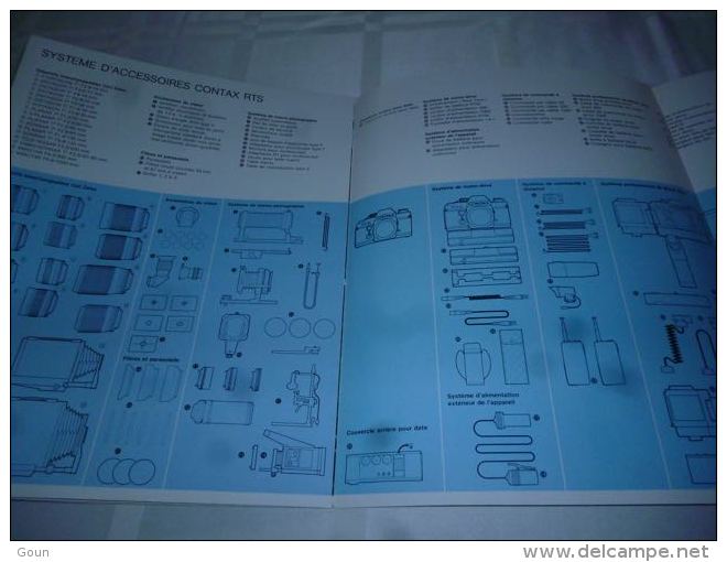 AA3-12 Pub 10 Pages Appareil Photo Contax RTS Avec Données Techniques - Pub Porsche - Autres & Non Classés